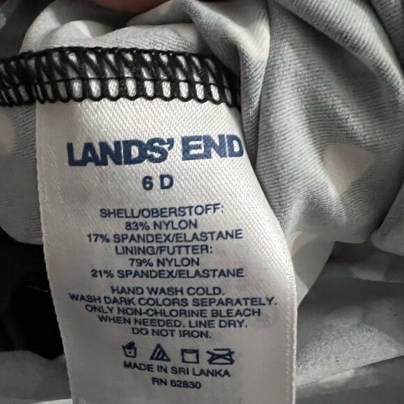 Land's End One Piece Swimtop Full Support Size 6D - Picture 13 of 14